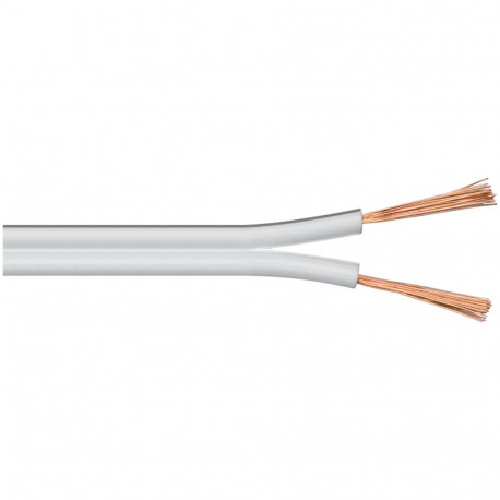 goobay - speaker cable - 2x 2.5 mm - white - 10m
