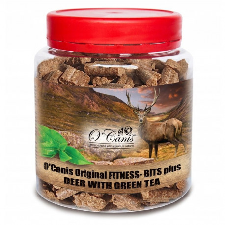 O'CANIS Fitness-Bits Plus Deer with green tea - dog treat - 400g