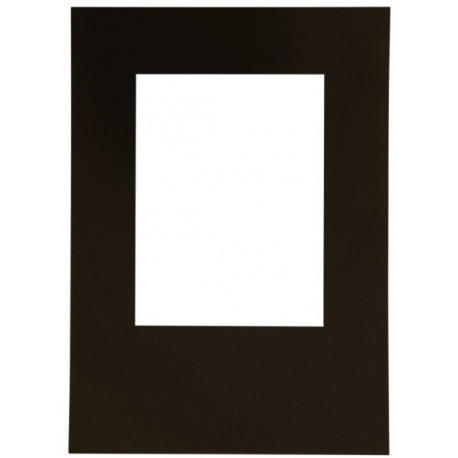 Focus passepartout 50x70/30x40, black