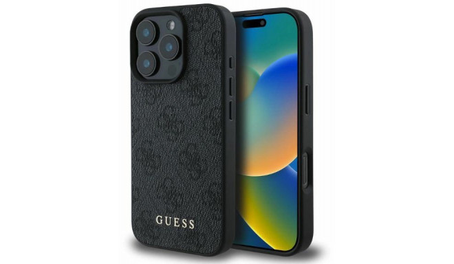 Guess case 4G Classic Case Apple iPhone 16 Pro Max, black