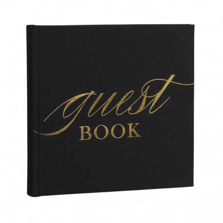 Focus Base Line Canvas Album 20x20 Guestbook Black