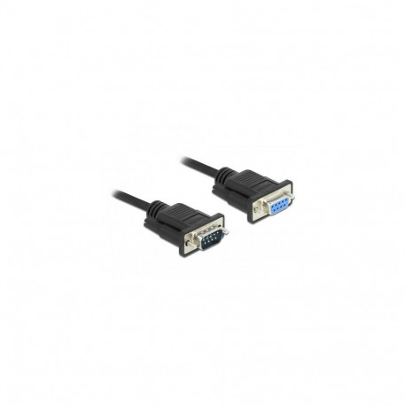 DeLOCK Serial Cable RS-232 D-Sub9 male to female with narrow plug housing 3 m