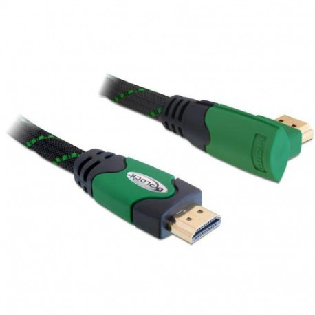 DeLOCK 2m High Speed HDMI 1.4 HDMI cable HDMI Type A (Standard) Black, Green