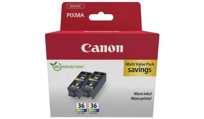 Canon CLI-36 CLI36 värviline kaksikpakk 12 ml (1511B025)