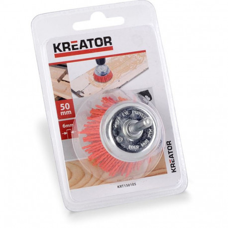 Conical brush Ø50mm, nylon bristles Kreator