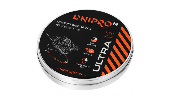 Lõikeketas Ø125x1,0x22,23mm Ultra (10tk.) DNIPRO-M