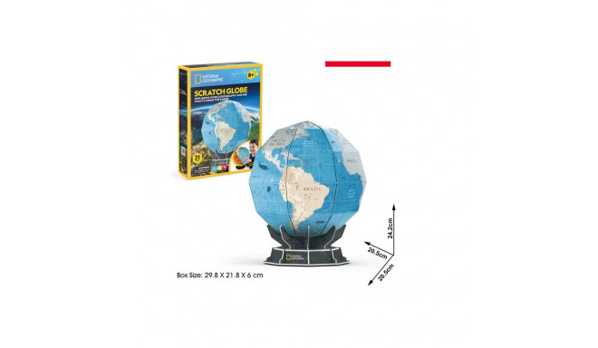 CUBICFUN 3D puzzle Scratch Globe