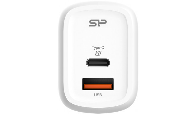 Silicon Power charger USB-C/USB QM25 30W, white (opened package)