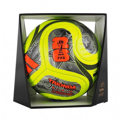 Piłka nożna adidas World Cup 26 Trionda Pro Winter zielono-czarno-srebrna JD8023 5