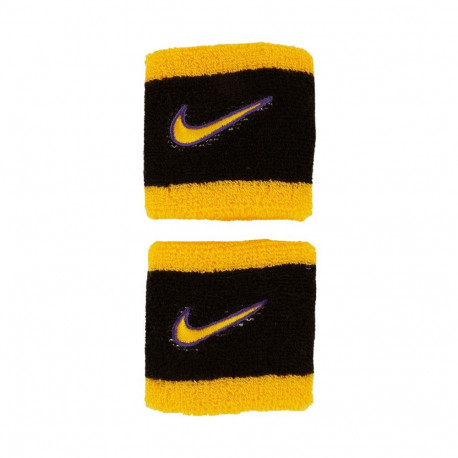 Frotki na rękę Nike Swoosh Wristbands 2 szt. czarno-żółte N1012405009OS