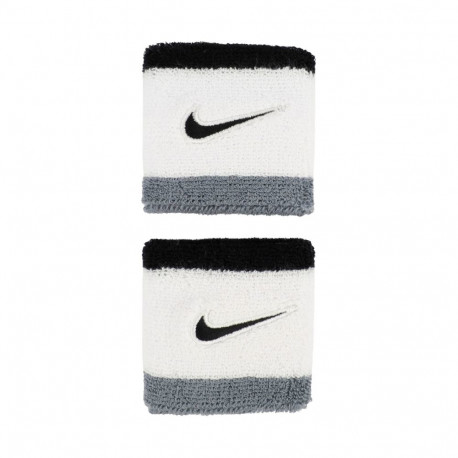 Nike randmepaelad Swoosh Wristbands 2tk N1012405122OS, valge-must-hall