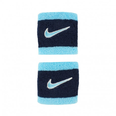 Frotki na rękę Nike Swoosh Wristbands 2 szt. granatowo-niebieskie N1012405403OS