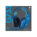 logitech G G733 LIGHTSPEED juhtmevabad RGB mängurikõrvaklapid täissuuruses 2.4 GHz juhtmevabad sinin