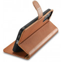 iCarer case Haitang Leather Wallet Case Samsung Galaxy S22 Plus, brown