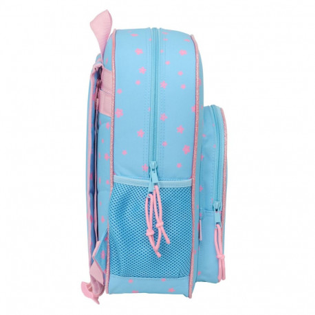School Bag Lilo & Stitch Happy Sky blue 32 x 38 x 12 cm