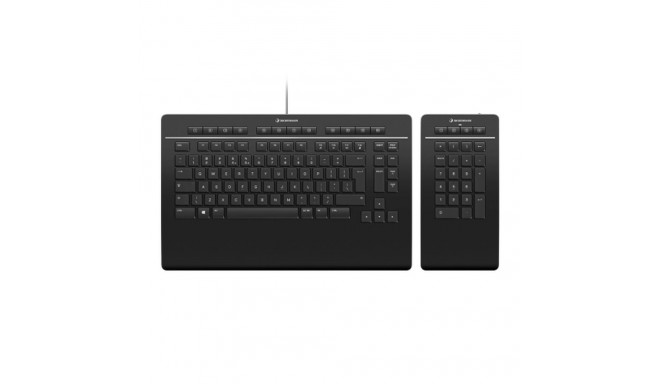 Bluetooth Keyboard 3Dconnexion Keyboard Pro Black QWERTZ