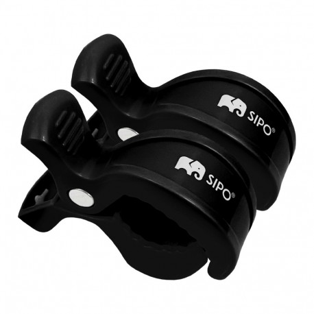 SIPO mounting clips 2pcs black SCA-20BL