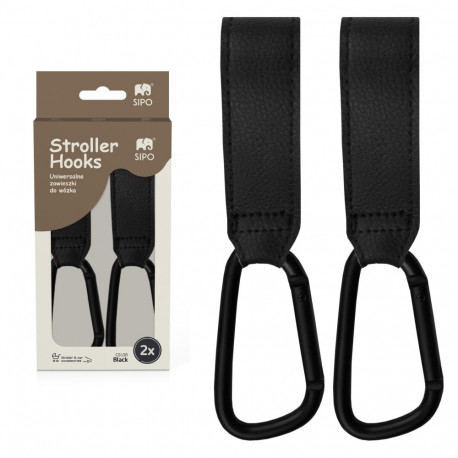 SIPO stroller hooks 2 pcs black SCA-12
