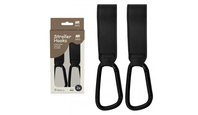 SIPO stroller hooks 2 pcs black SCA-12