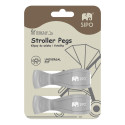 SIPO mounting clips 2pcs grey SCA-20LG