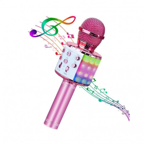 Bemi M85 Karaoke Kids & Adult Fun Effect Microphone with Speakers & Recodr Micro SD USB Bluetooth