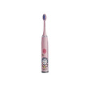 Kiddyz T1 Electric Sonic Toothbrush Kids 3 to 12 Years USB rechargeable (1 extra head) Pink