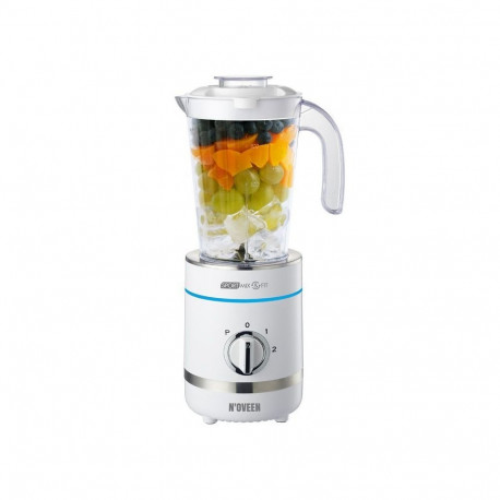 Noveen SB2100 Sport Blender 500W 6 Blades + Pulse + Grinder + LED 2x600ml + 300ml Bottles BPA-Free W