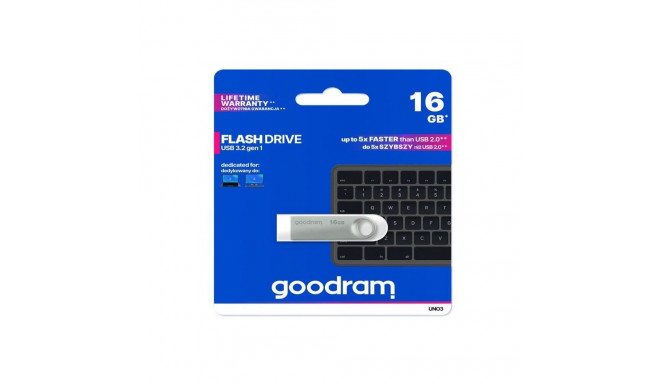 Goodram UNO3 Pendrive - 16GB USB 3.2 gen 1 Silver