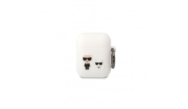Karl Lagerfeld - Airpods 1/2 Choupette Silicone Case White
