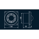 AXIAL FAN B2 100 aksiaalventilaator