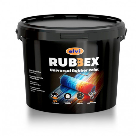 RUBBEX universaalne tumepruun värv 3.5kg
