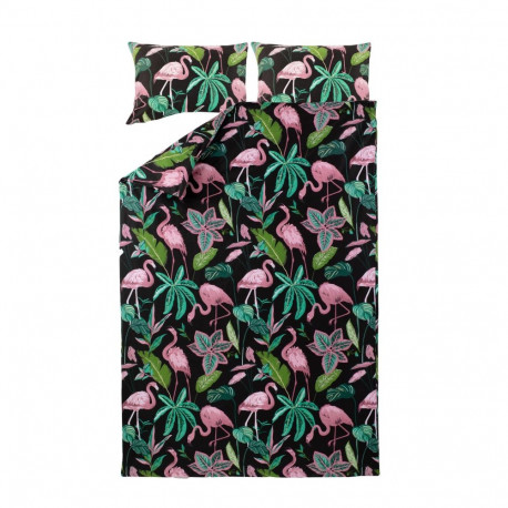 BED COV SET Flamingo SATEEN 200x220CM
