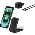 Belkin UltraCharge 25W Qi2 magnetiline 2-in-1 laadimisklapp must WIZ038kqBK Belkin UltraCharge 25W Qi2 magnetiline 2-in-1 laadimisklapp must WIZ038kqBK
