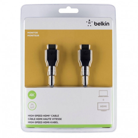 Belkin HDMI Standard Audio Video Cable 4K/Ultra HD Compatible 5m