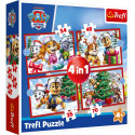 TREFL PAW PATROL Puzzle 4 in 1 set Christmas puzzle