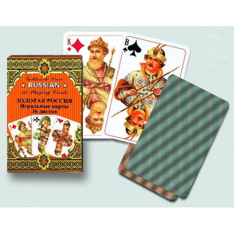 PIATNIK playing cards Golden Russian