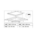 Built-in hob Bomann