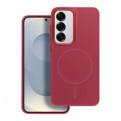 Case for Samsung A17 / A18 Frame Mag Cover compatible with MagSafe magenta