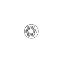 Steel cable LS-3/200/PVC, 1m