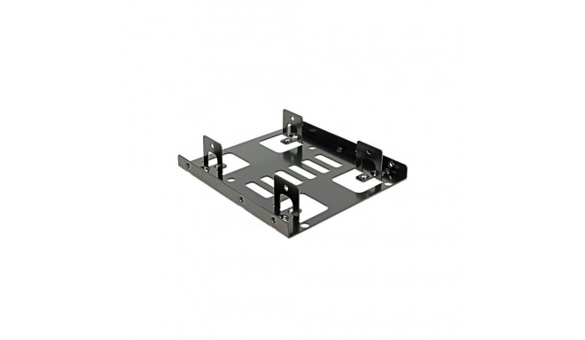 Einbaurahmen 3.5" > 2 x 2.5" HDD (schwarz)