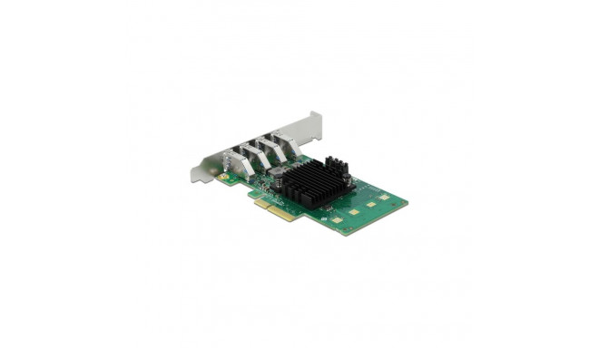 DeLOCK PCI Express x4 Card to 4 x external USB 3.0 Quad Channel - Low Profile Form Factor