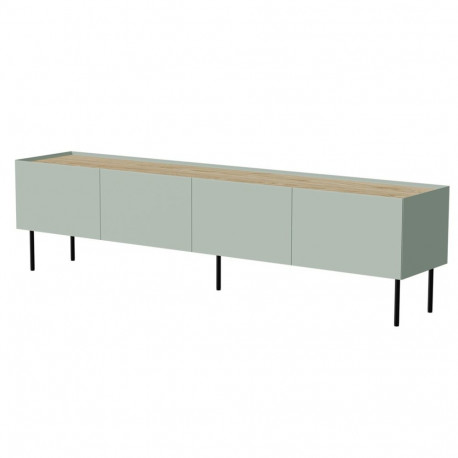 Cama FELLINI TV cabinet 200x40x52 olive + oiled oak top