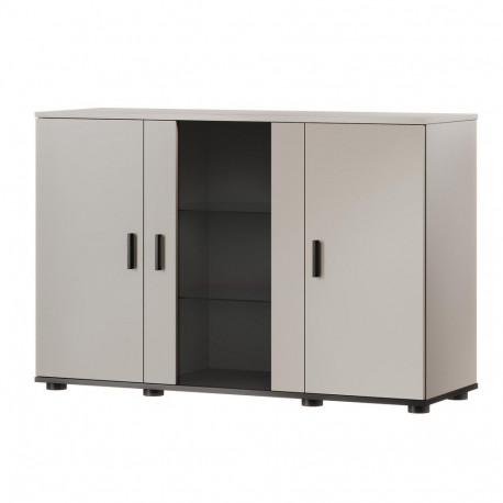 Cama SOHO chest of drawers 120x41x80 cashmere + black