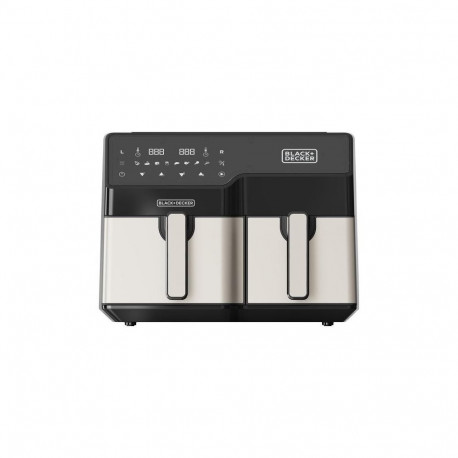 Black & Decker BXAF9000E Double 9 L Stand-alone 2500 W Hot air fryer Black, Stainless steel