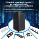 Extralink 22U 600x800 must põrandal seisev seinakapp