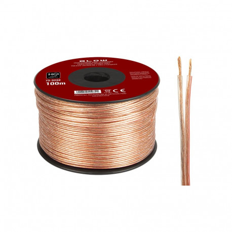 73-322# Przewód głośnikowy 2x0,50mm przezroczysty