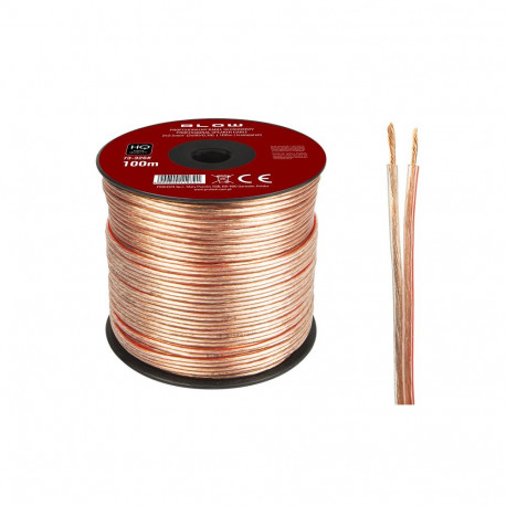 73-326# kõlarikaabel 2x2,50mm läbipaistev