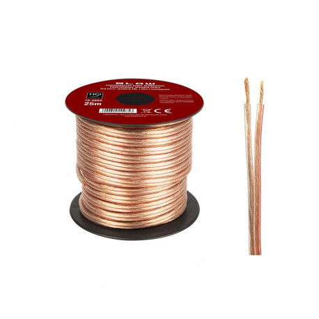 73-366# Przewód głośnikowy 2x2,50mm przezroczysty 25m