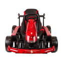 Gokart akuga XMX619 punane lakitud Spider