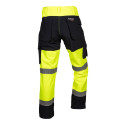 Spodnie robocze ostrzegawcze softshell, żółte, rozmiar XL